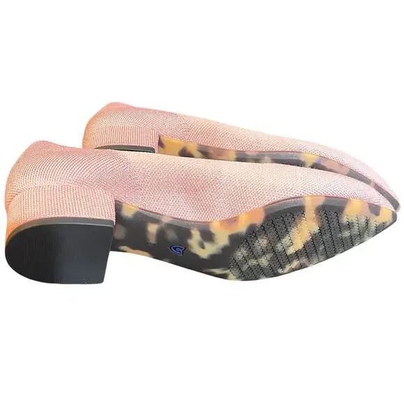 Rothy’s The High Point Heels in Pink NWT $165 Retail - Picture 6 of 8